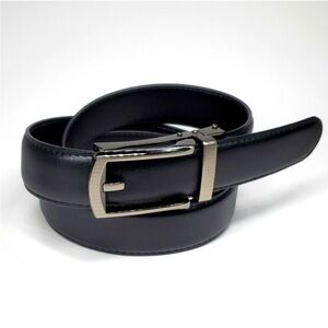 Comfort Click Black Leather Belt  Size 40-42”